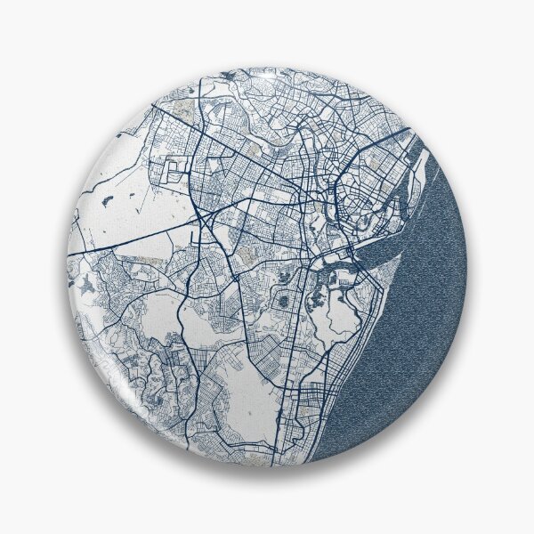 Item preview, Recife City Map of Brazil - Coastal designed and sold by deMAP.