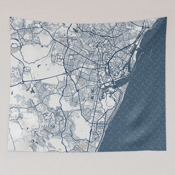 Item preview, Recife City Map of Brazil - Coastal designed and sold by deMAP.