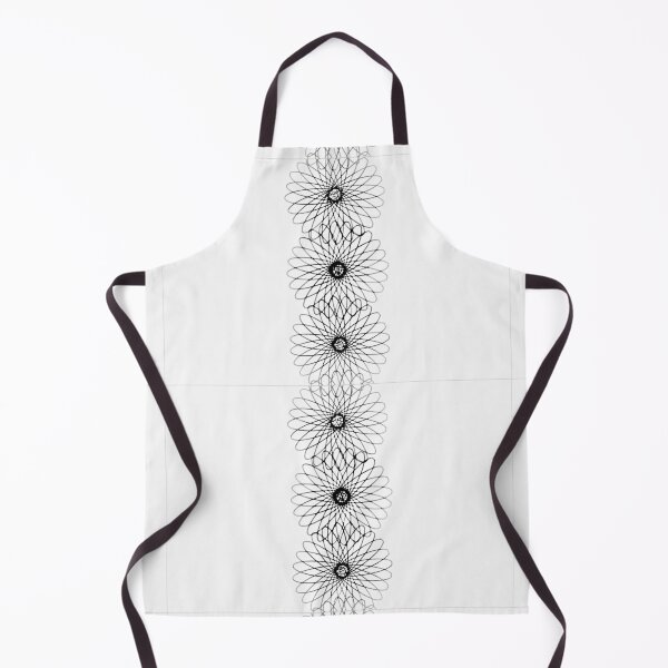 Item preview, minimalistic abstract spirals floral pattern designed and sold by Mandala-Mia.