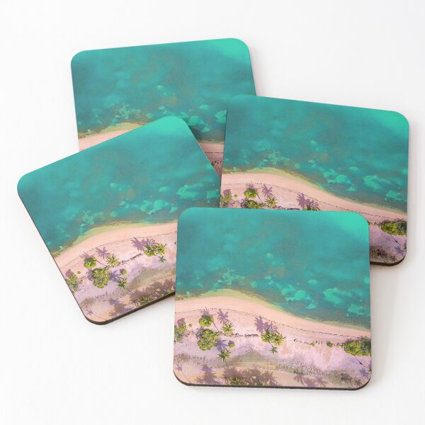 Item preview, Caribbean Beach Drone View designed and sold by Caribbean-Vibe.