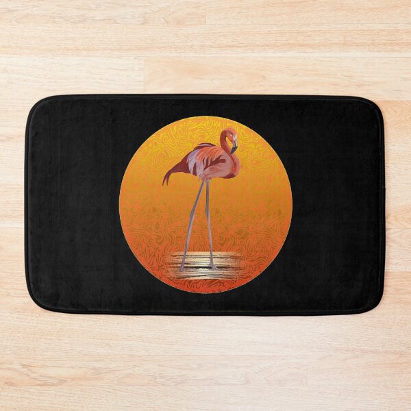 Item preview, Striking Flamingo in the Sunset Watercolour Illustration - Caroline Laursen Original designed and sold by Caroline Laursen.