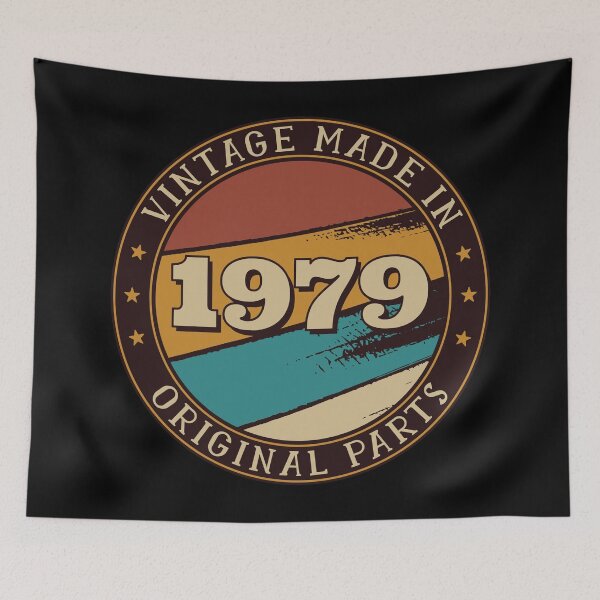 Item preview, Made In 1979 Limited Edition T-Shirt, All Original Parts, Aged To Perfection, Vintage Design, Vintage 1979, Personalized, Customized Shirt designed and sold by UniqueStylistic.