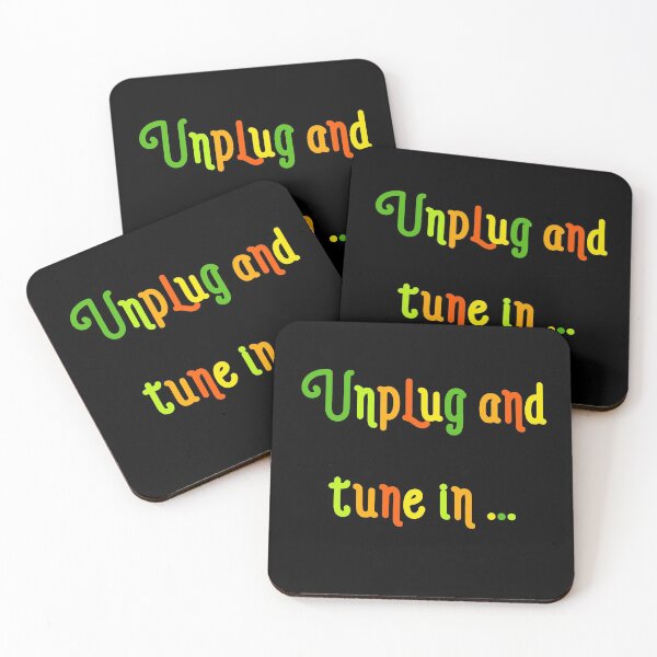 Item preview, Unplug and tune in yoga motivaton quote designed and sold by Yogawoman.