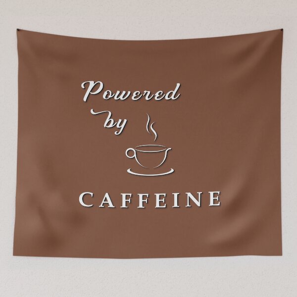 Item preview, Copy of Vintage Powered by Caffeine Typography Quote designed and sold by LindaCooke.