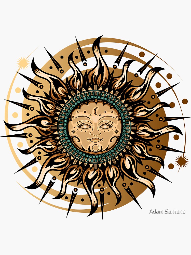 Sun Goddess Sticker For Sale By Adamzworld Redbubble 3330