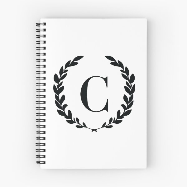 Item preview, Letter C, Laurel wreath monogram C, Initial C, Laurel frame with letter C designed and sold by KateBilous.