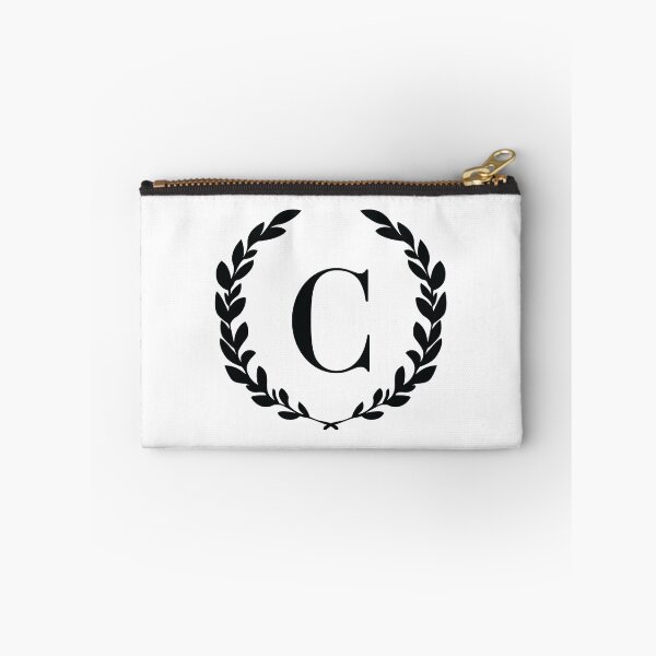 Item preview, Letter C, Laurel wreath monogram C, Initial C, Laurel frame with letter C designed and sold by KateBilous.