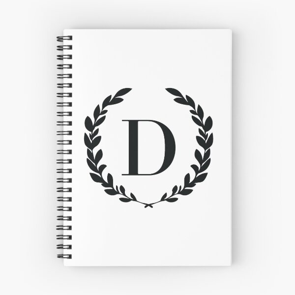 Item preview, Letter D, Laurel wreath monogram D, Initial D, Laurel frame with letter D designed and sold by KateBilous.