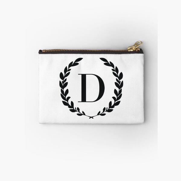 Item preview, Letter D, Laurel wreath monogram D, Initial D, Laurel frame with letter D designed and sold by KateBilous.