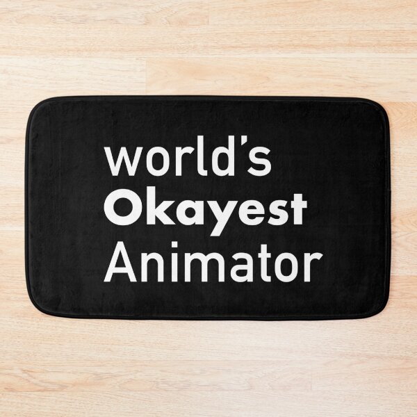 Item preview, World's Okayest animator animation gift idea / animator present / funny animator gift  designed and sold by anodyle.