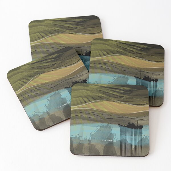 Item preview, Abstract seafaring - sailing at sunrise on the sea - designed and sold by uskARpT.