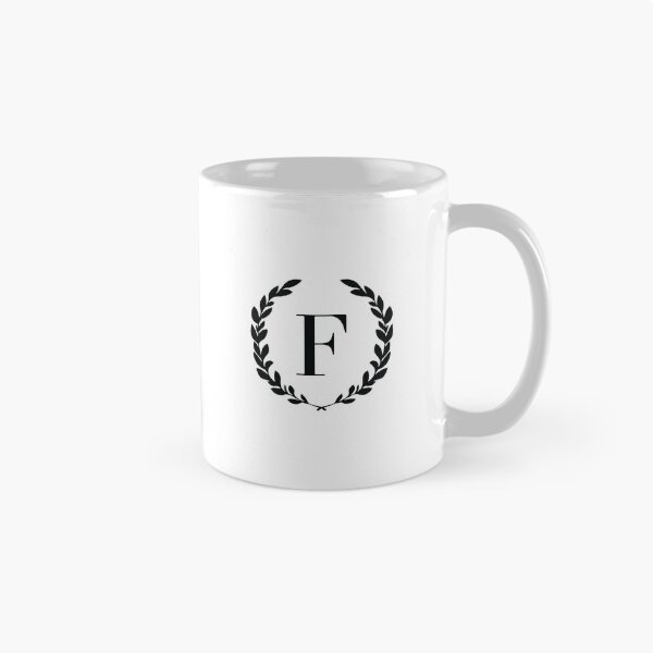 Item preview, Letter F, Laurel wreath monogram F, Initial F, Laurel frame with letter F designed and sold by KateBilous.