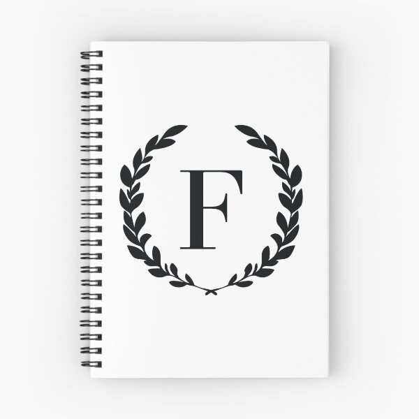 Item preview, Letter F, Laurel wreath monogram F, Initial F, Laurel frame with letter F designed and sold by KateBilous.