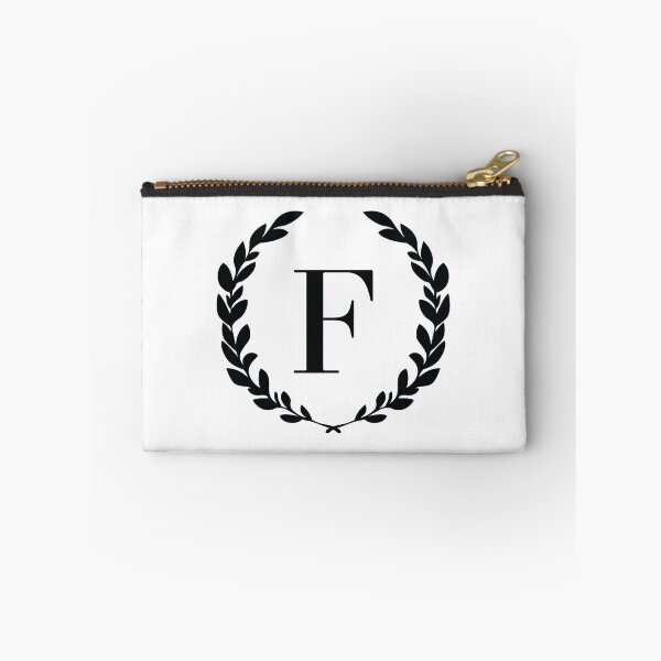 Item preview, Letter F, Laurel wreath monogram F, Initial F, Laurel frame with letter F designed and sold by KateBilous.