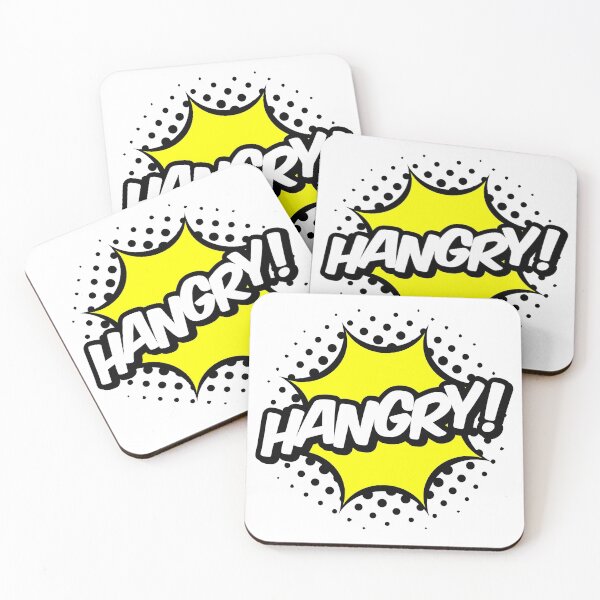 Item preview, Hangry! yellow comic pop designed and sold by DesignsByDaddy.