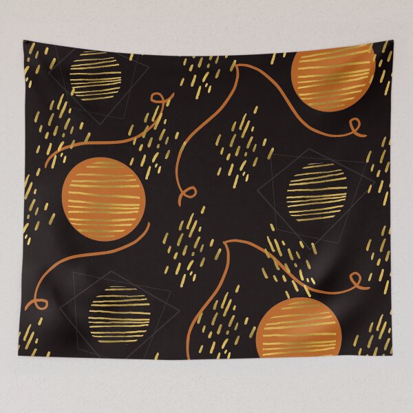 Item preview, Abstract Pattern and golden elements  designed and sold by Vero De.