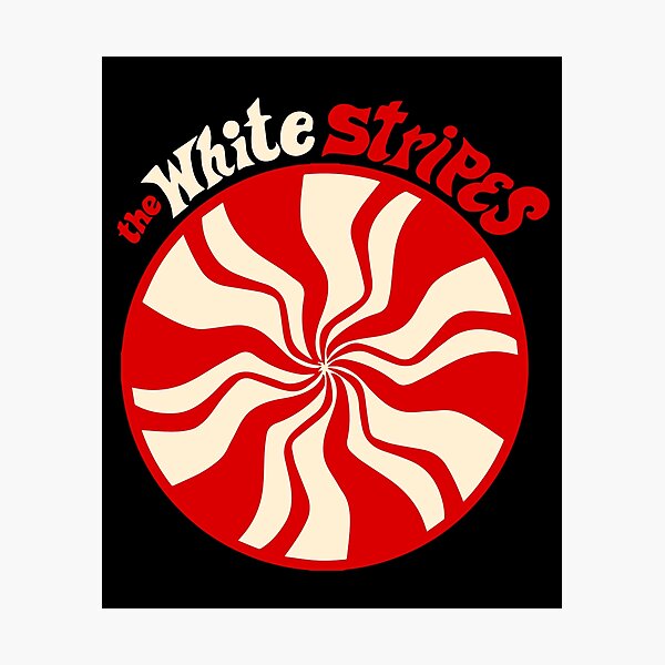 Peppermint candy rock band vector illustration Photographic Print