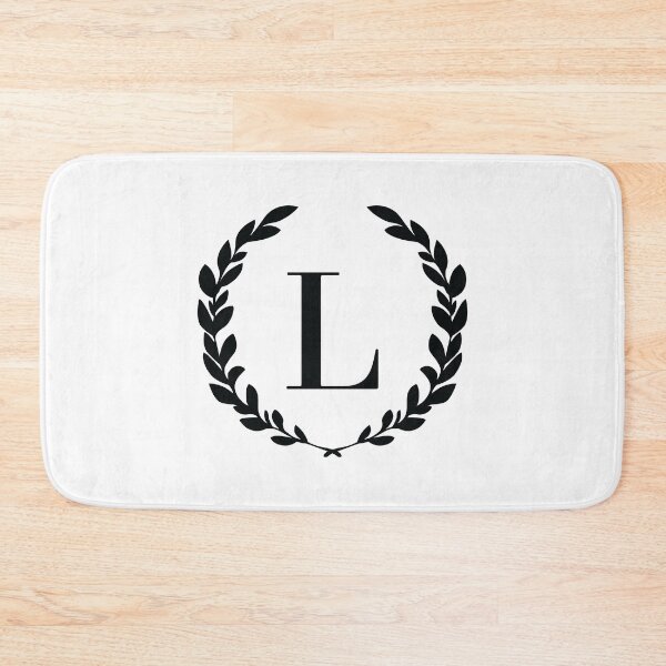 Item preview, Letter L, Laurel wreath monogram L, Initial L, Laurel frame with letter L designed and sold by KateBilous.