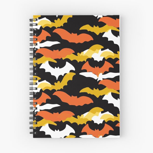 Item preview, Bats Silhouettes - Fun Candy Corn Halloween Pattern designed and sold by TheRainbowRoom.