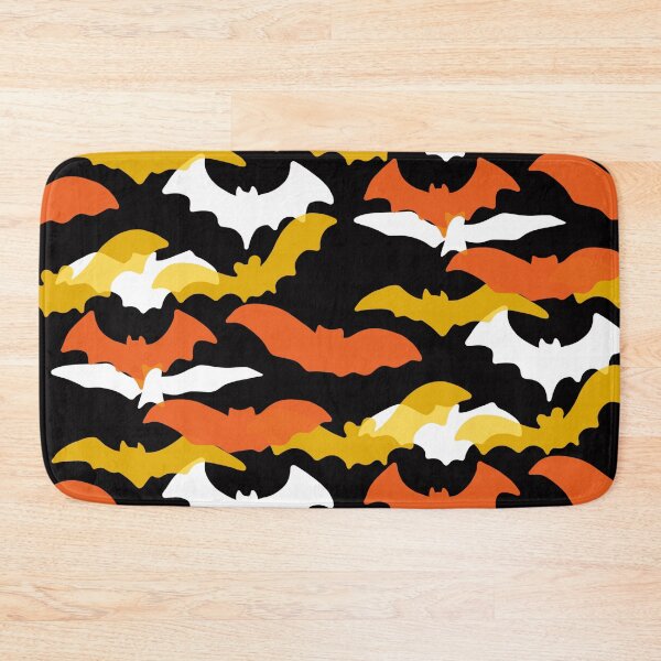 Item preview, Bats Silhouettes - Fun Candy Corn Halloween Pattern designed and sold by TheRainbowRoom.