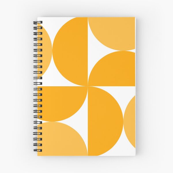 Item preview, Geometric Yellow & Orange Semicircles Bauhaus style designed and sold by Yellow-Studio.