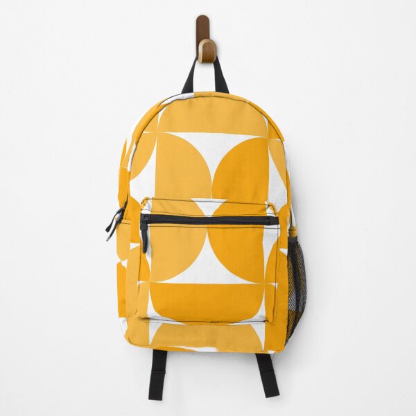 Item preview, Geometric Yellow & Orange Semicircles Bauhaus style designed and sold by Yellow-Studio.