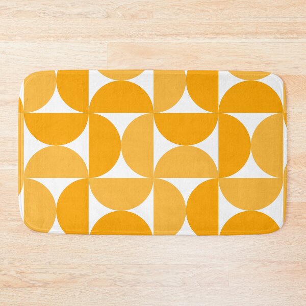 Item preview, Geometric Yellow & Orange Semicircles Bauhaus style designed and sold by Yellow-Studio.