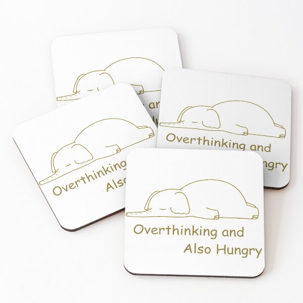 Item preview, Overthinking And Also Hungry-Funny elephant Gift For elephant Lover designed and sold by Designs-RZ.