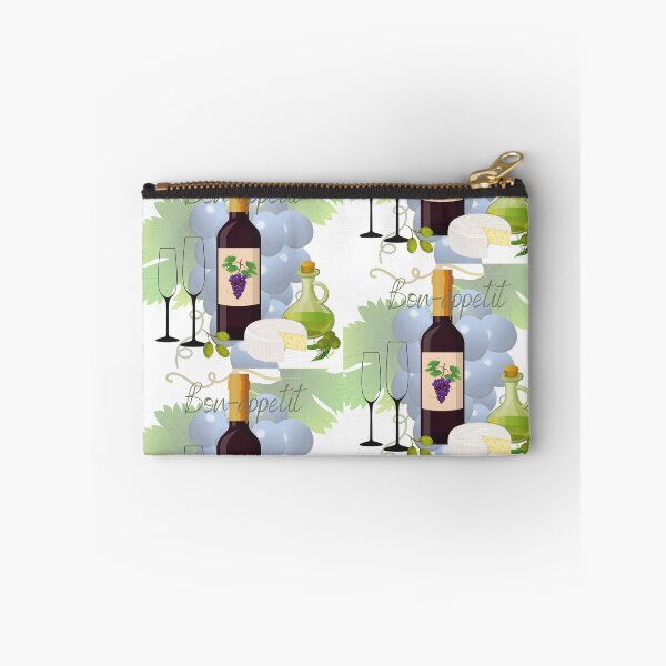 Item preview, Bon-Appetit wine bottles and glasses designed and sold by Jennifer Morcom.