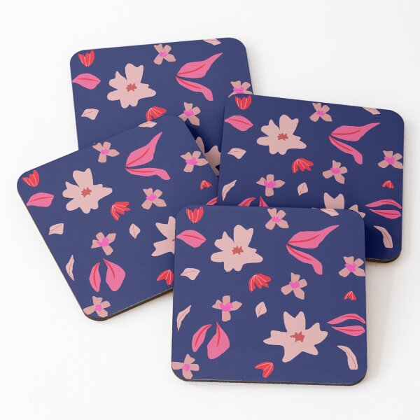 Item preview, Midnight Abstract Flower Print designed and sold by UntamedSeagull.