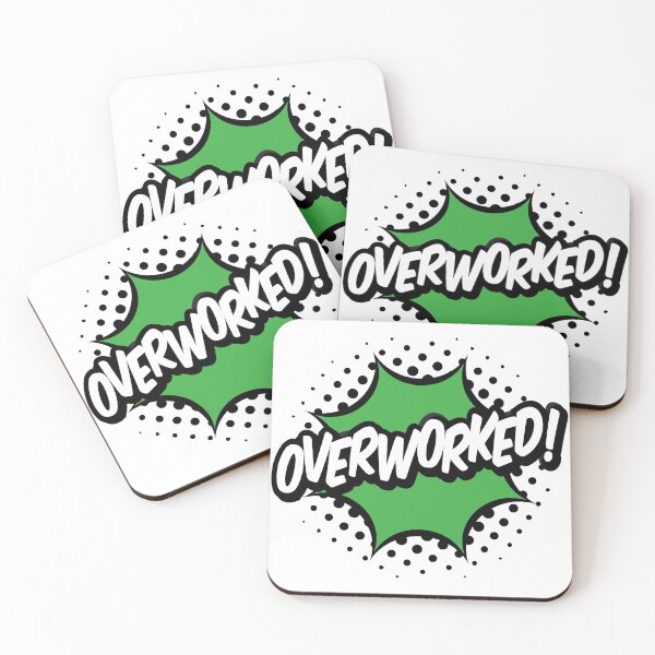 Item preview, Overworked! green comic pop designed and sold by DesignsByDaddy.