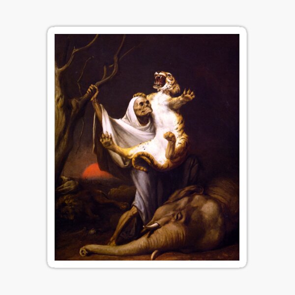 The Power of Death, by William Holbrook Beard Sticker