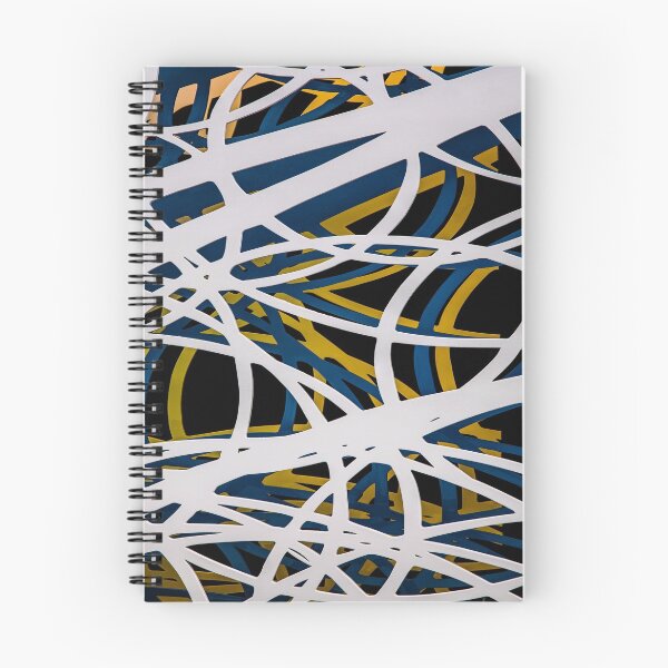 Item preview, White Blu Black and Gold Abstract Pattern designed and sold by deesnutz69.