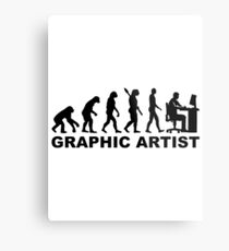 Evolution graphic artist Metal Print