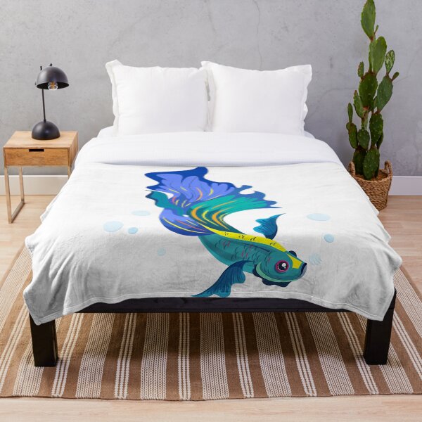 Item preview, FANTASY DECORATIVE FISH-UNIQUE BLUE DESIGN GIFT IDEA designed and sold by lotees.