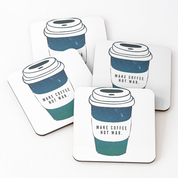 Item preview, make coffee not war galaxy sky designed and sold by NelBo.