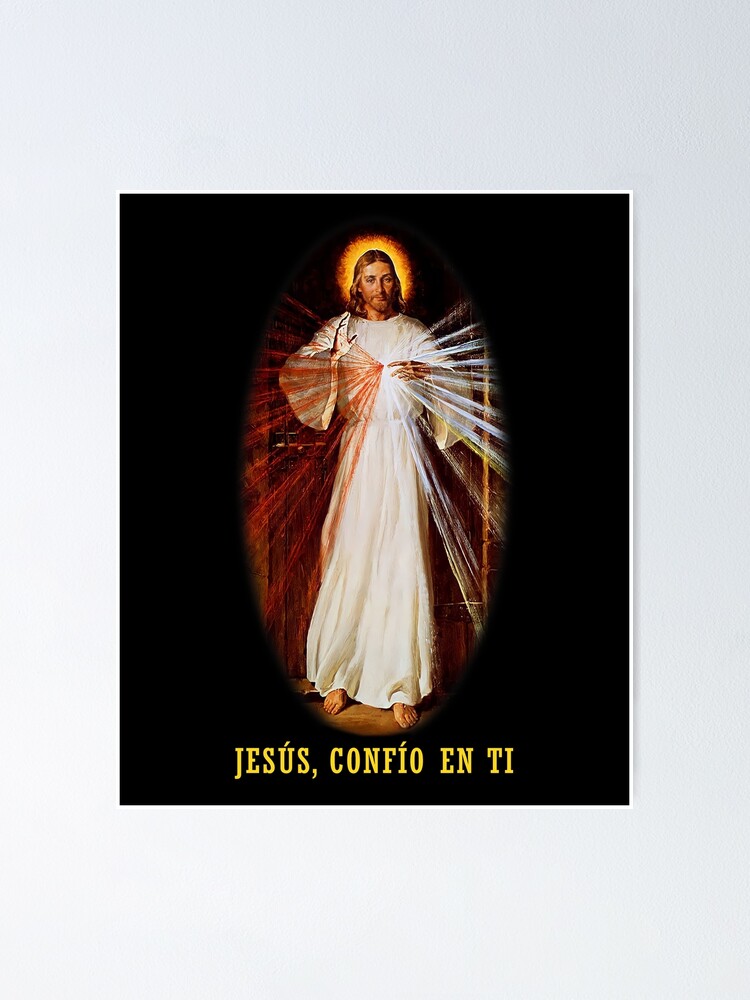 "JESÚS, CONFÍO EN TI Divine Mercy in Spanish" Poster for Sale by