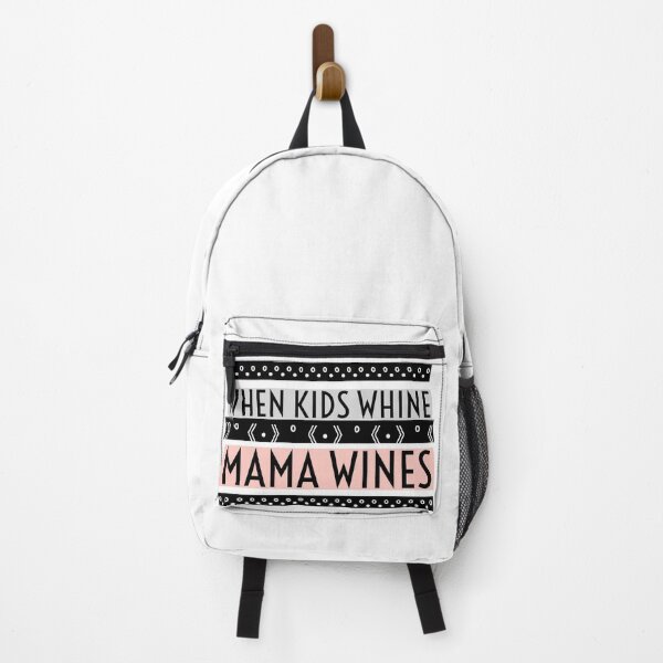 Item preview, When Kids Whine Mama Wines- Pink Black Grey designed and sold by Designs By YL.