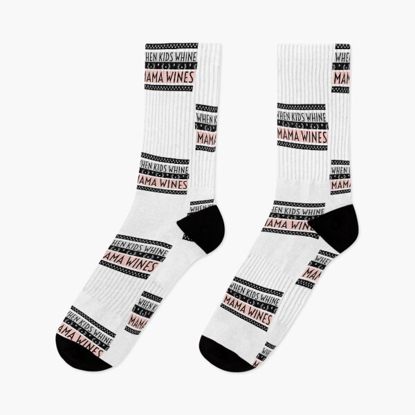 Item preview, When Kids Whine Mama Wines- Pink Black Grey designed and sold by Designs By YL.