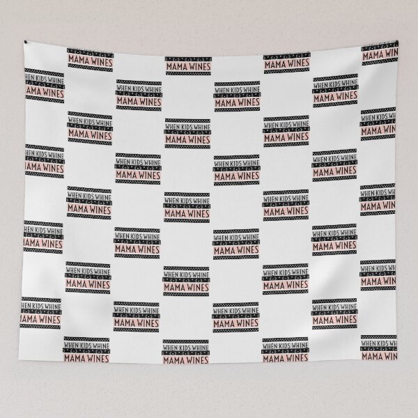 Item preview, When Kids Whine Mama Wines- Pink Black Grey designed and sold by Designs By YL.