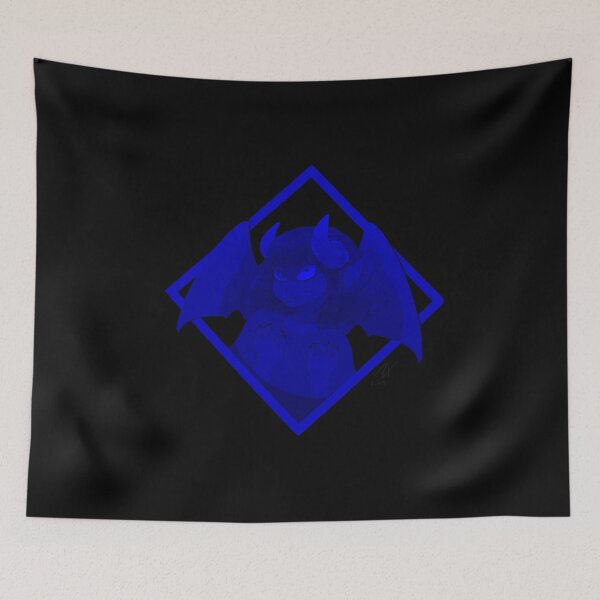 Item preview, Blue vaporwave anime demon girl - by Finn Leaf designed and sold by FinnLeaf.