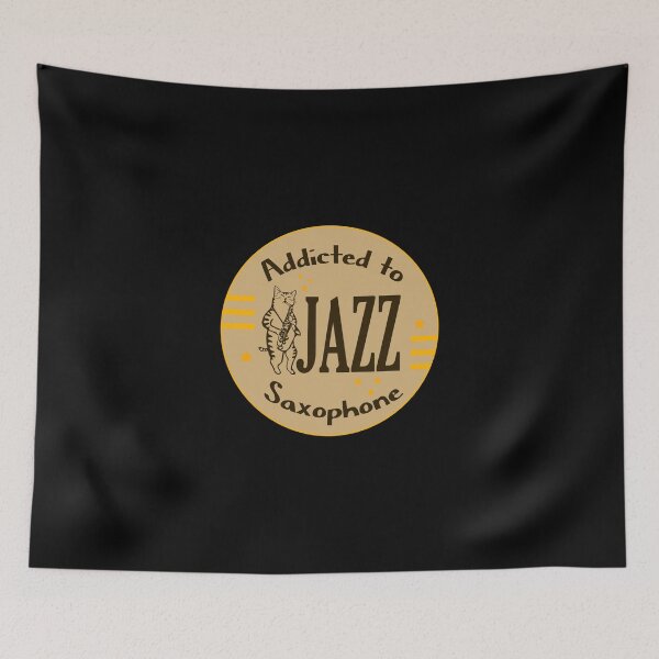 Item preview, Addicted jazz cat sexophone  designed and sold by vidyaroul.