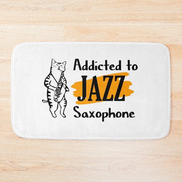 Item preview, Addicted jazz cat sexophone  designed and sold by vidyaroul.
