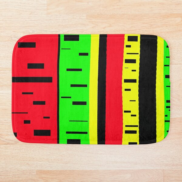 Aperçu de l'œuvre Rectangles Rasta créée et vendue par JustLagoons.
