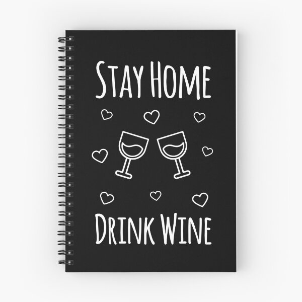 Item preview, Stay Home Drink wine with hearts designed and sold by ShirtsJH.