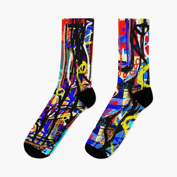 Item preview, Cool Etchings of Life, a colourful abstract art designed and sold by Art With Impact – Statement Art & Apparel for Deep Thinkers.