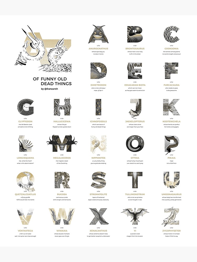 A-Z of Funny Old Dead Things by franzanth