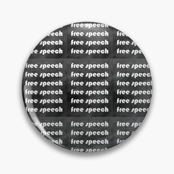 Item preview, Free speech typography in black designed and sold by StudioArtNew.