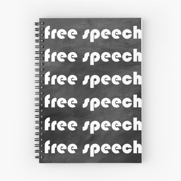 Item preview, Free speech typography in black designed and sold by StudioArtNew.
