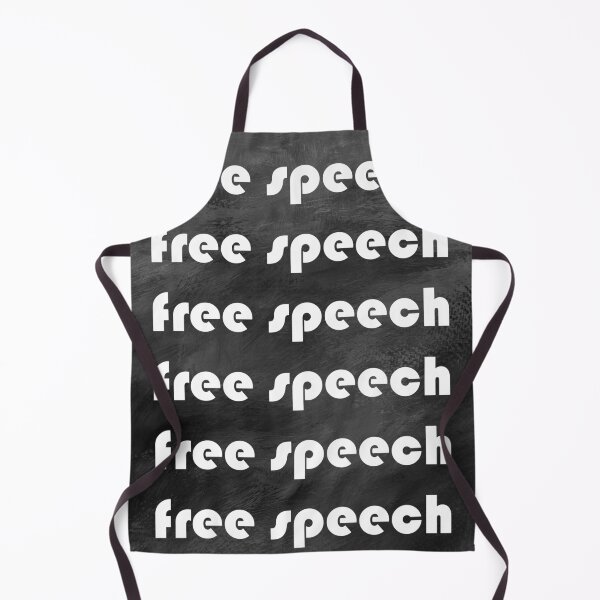 Item preview, Free speech typography in black designed and sold by StudioArtNew.